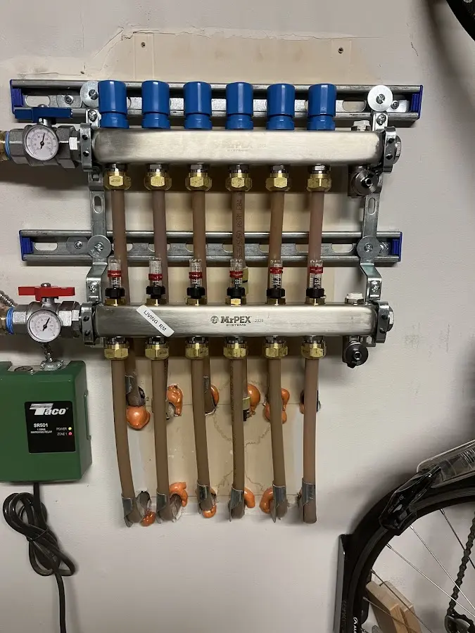 Plumber performing Leak Detection at a residential property in Pocopson